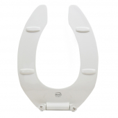 Bemis 2155SSCT White Comm. Plastic Elongated Toilet Seat-DuraGuard & Self-Sustaining Check Hinges, Heavy-Duty Bemis